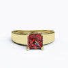 varitsa-jewellers - Solitaire Gold Engagement with 1ct Princess Cut Ruby - 01SG05R